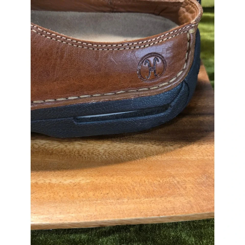 Cole Haan Nike Air Mens Brown Leather Slip On Loafers Casual Shoes Size 10M